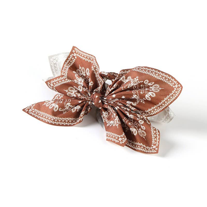 Highway 101 Bandana Bow Hair Claw