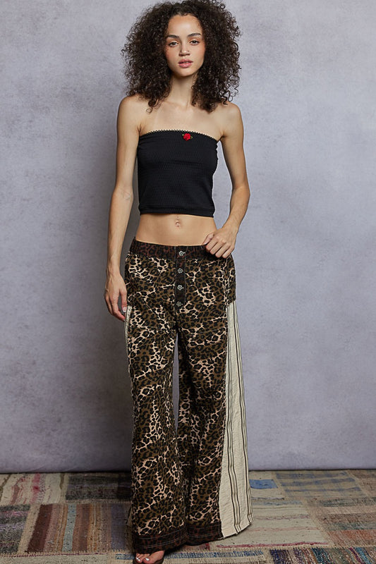 The Catwalk Leopard Wide-Leg Pants