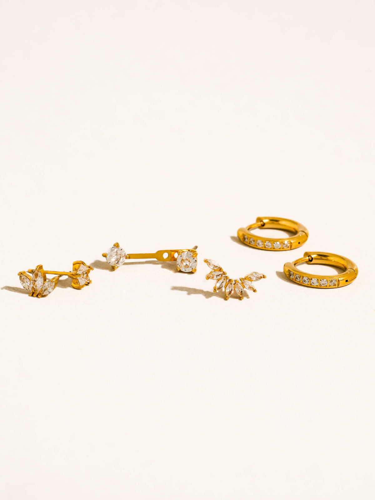 After Hours Ear Party | 18K Gold Plated CZ Earring Set