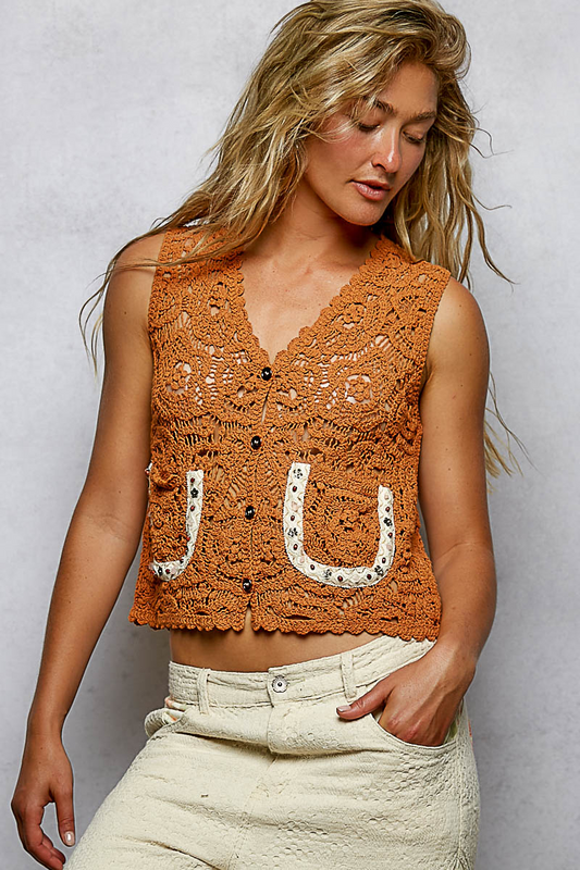Laurel Canyon Crochet Vest