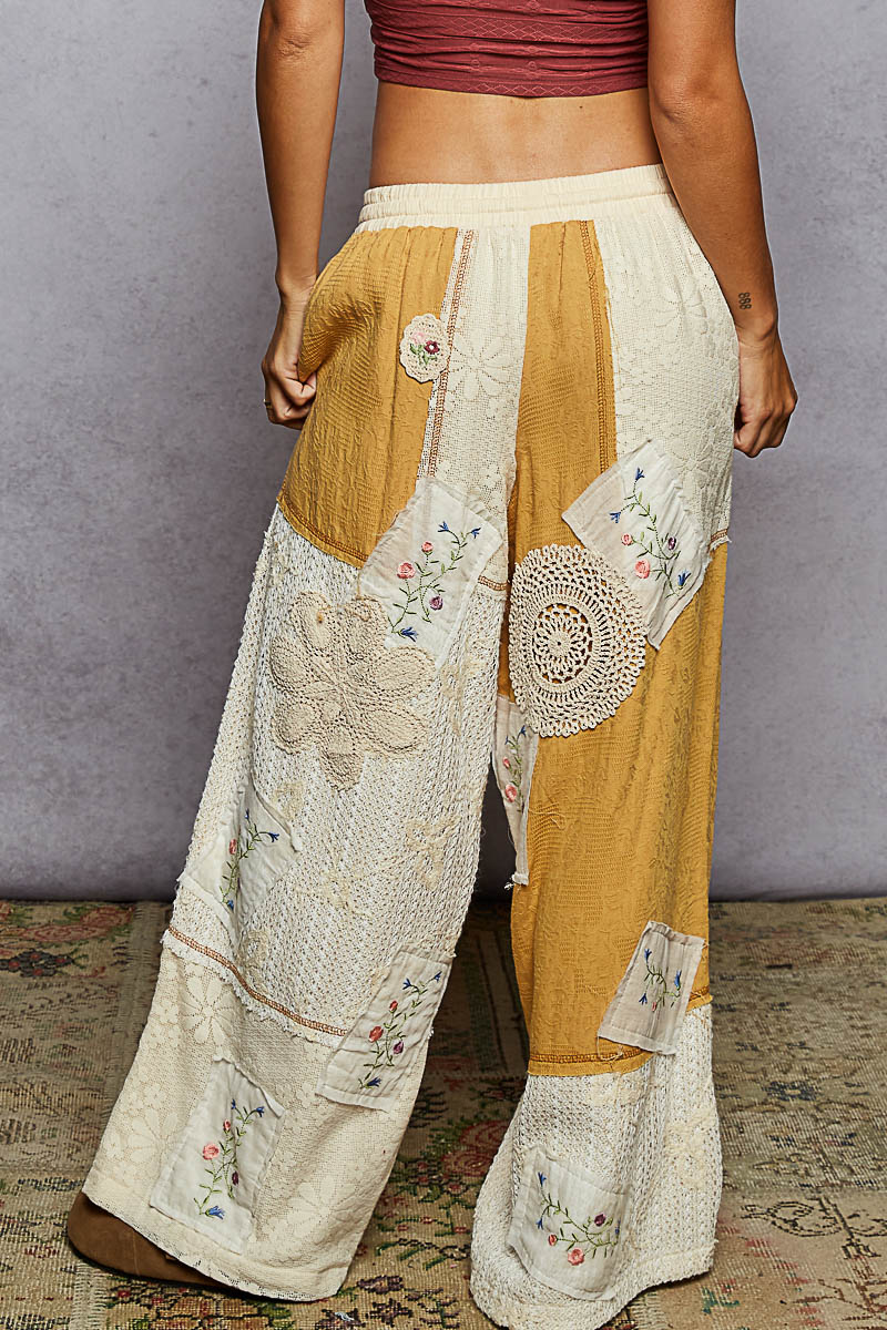 POL “ Dream Patch Set “ Boho Crochet Patchwork Matching Set | Golden Dream