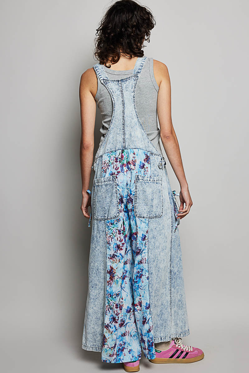 Ocean Muse Patchwork Overalls | Denim