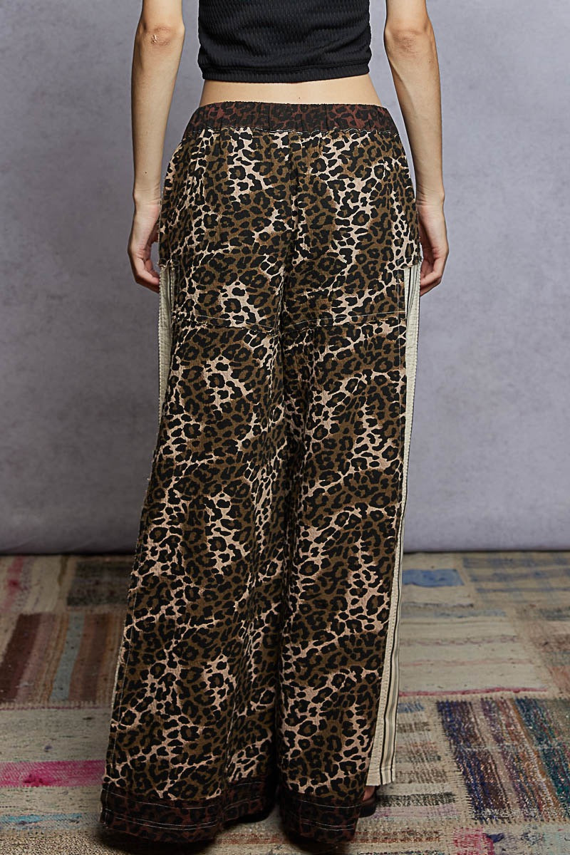 The Catwalk Leopard Wide-Leg Pants