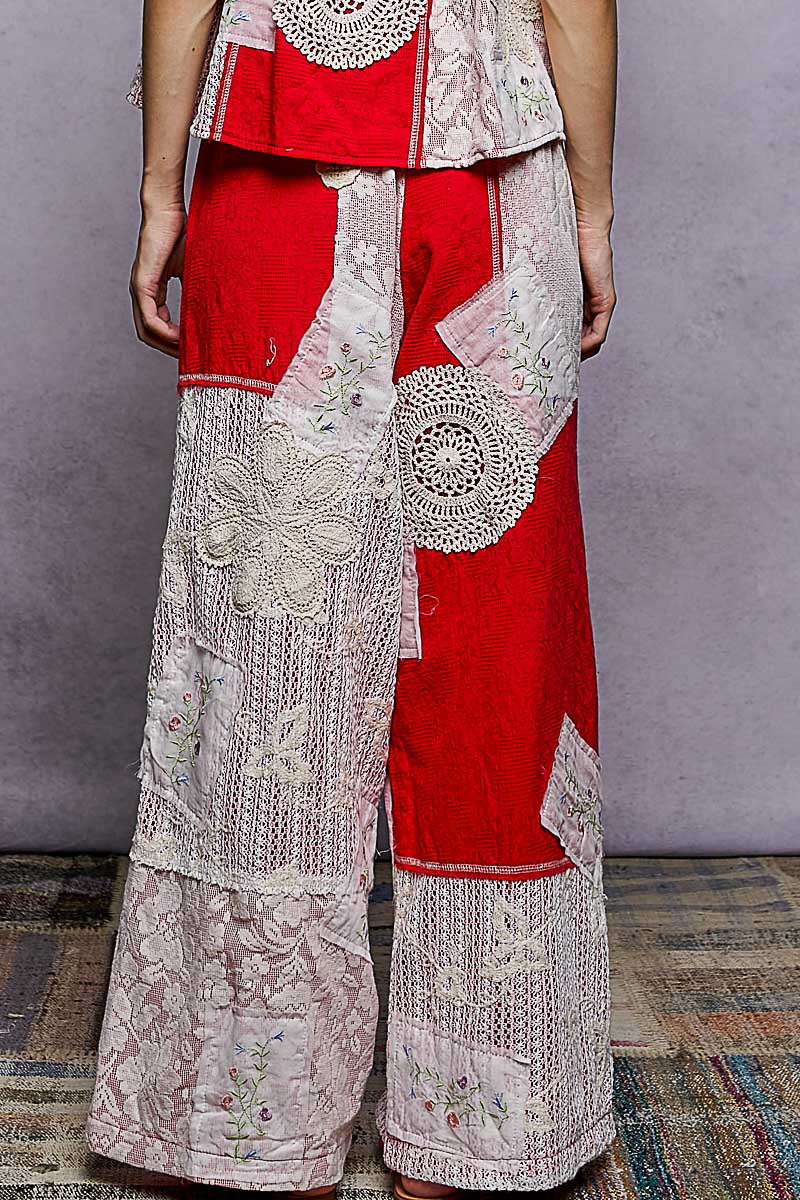 Dream Patch Pants in Ruby