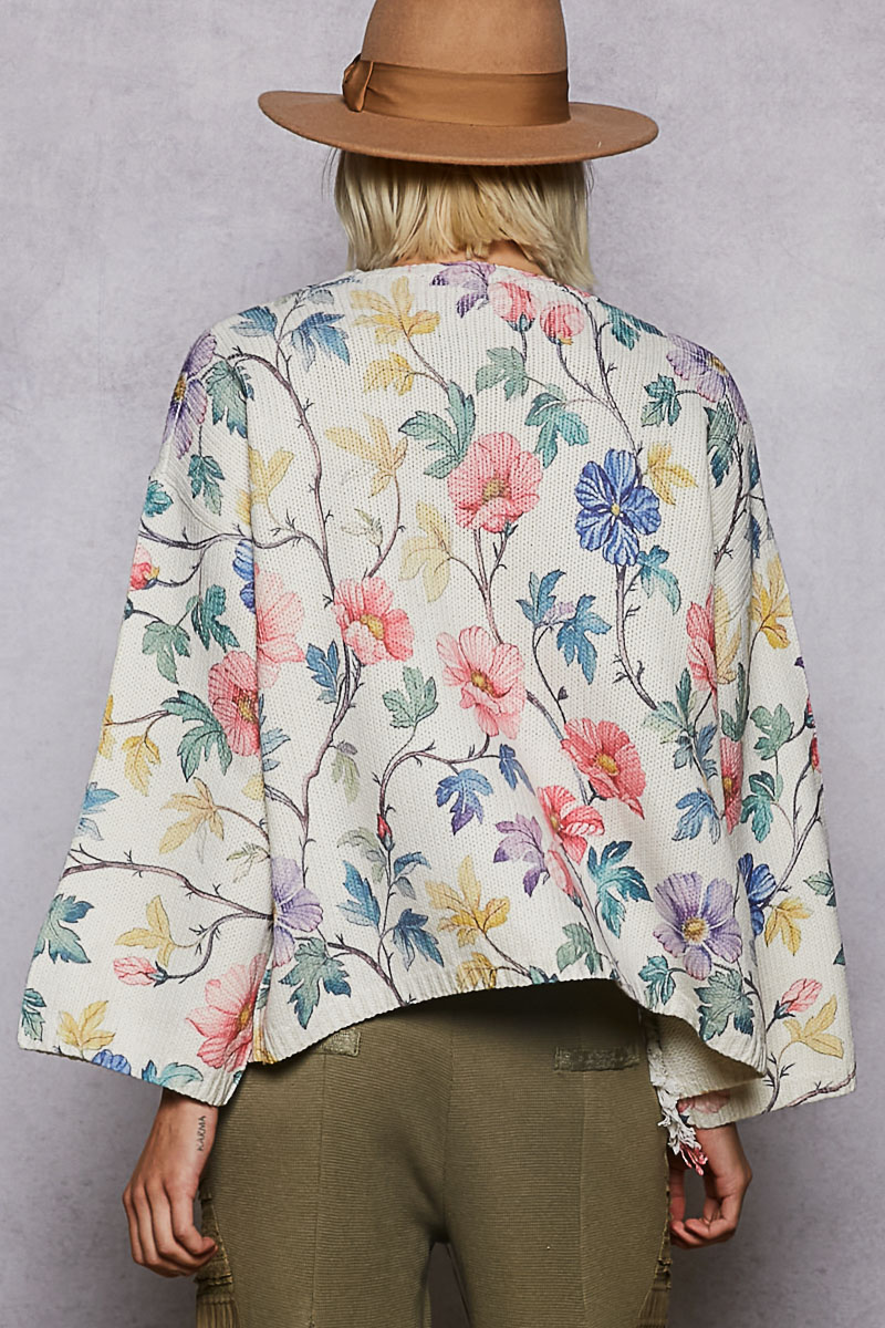 Flower Child Fringe Cardigan