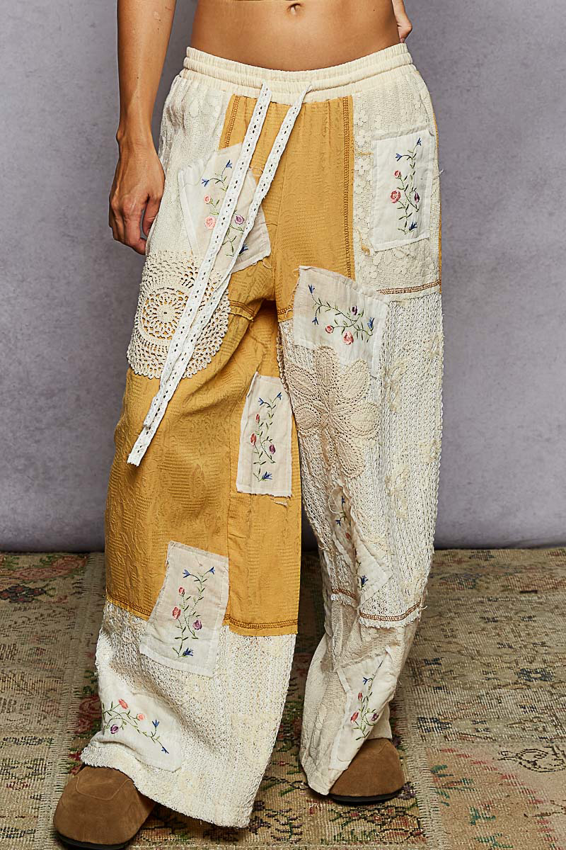POL “ Dream Patch Set “ Boho Crochet Patchwork Matching Set | Golden Dream