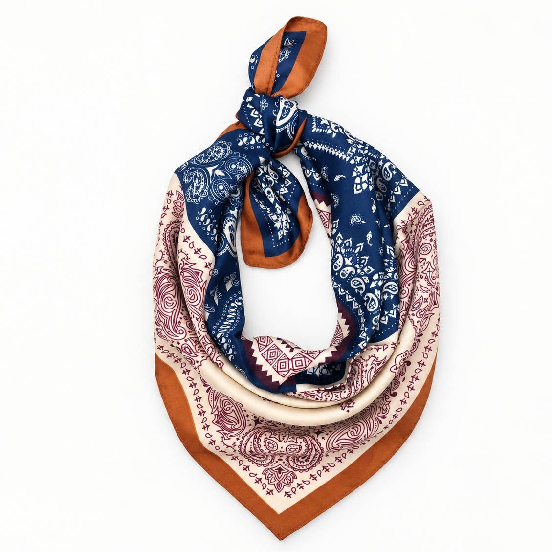 Beach Cabin Patchwork Bandana Scarf