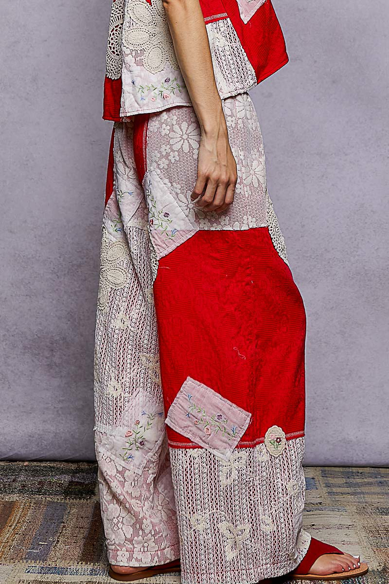 Dream Patch Pants in Ruby