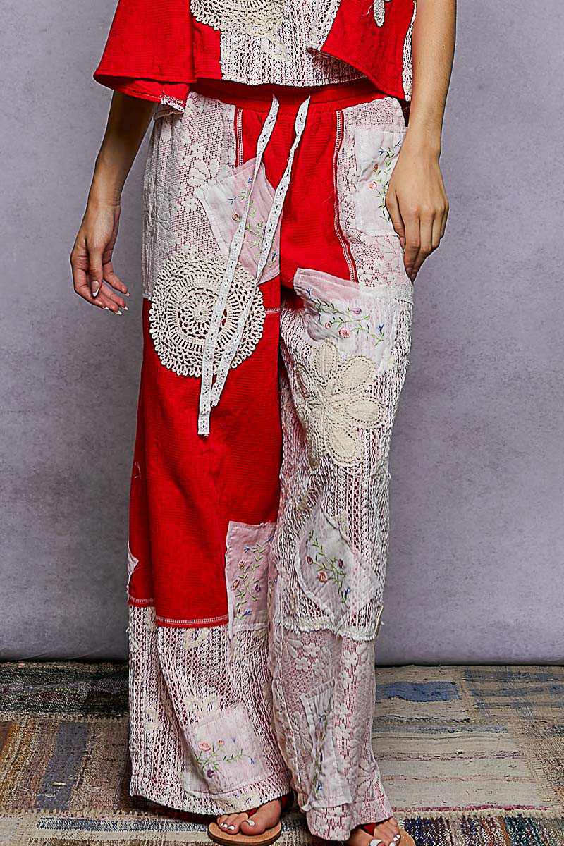 Dream Patch Pants in Ruby