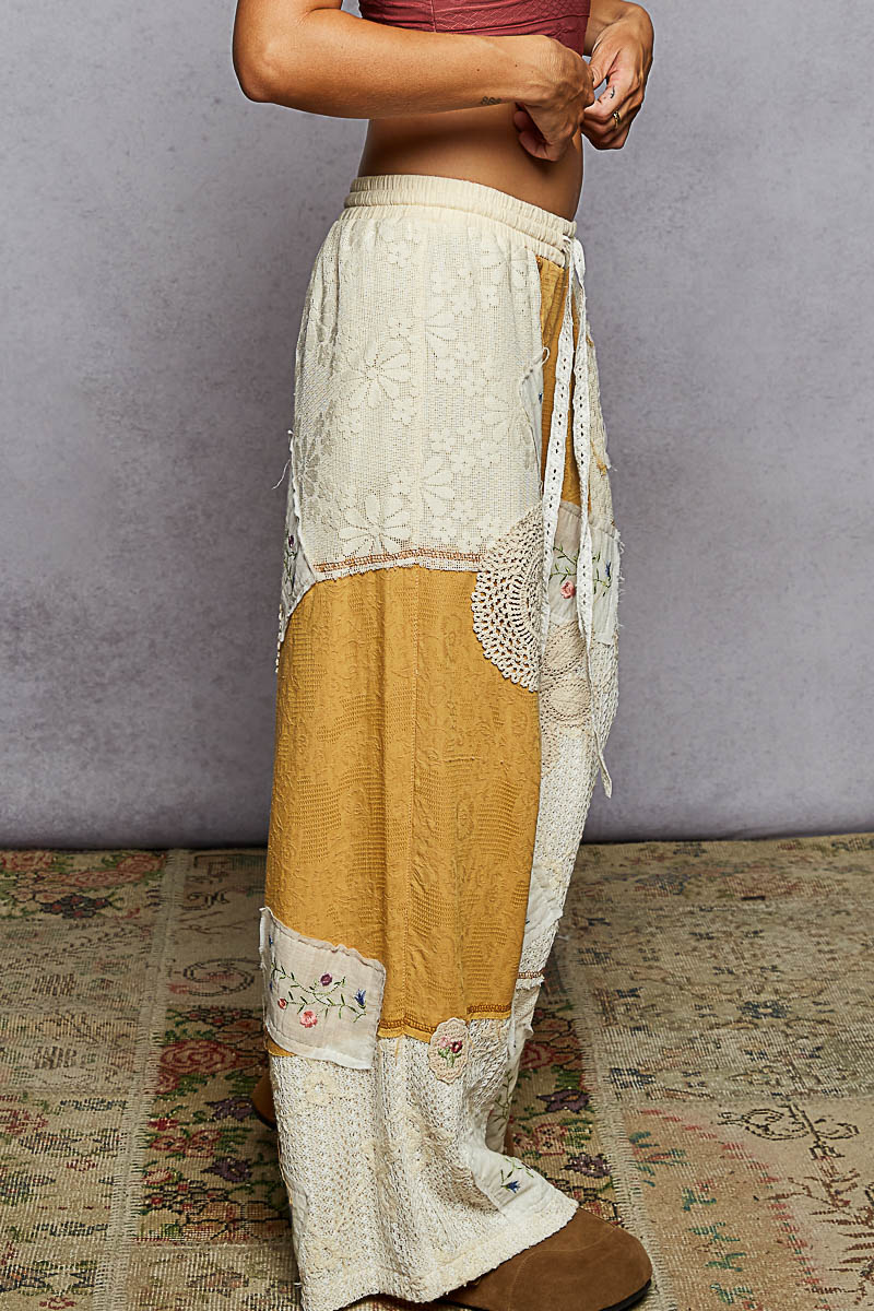 POL “ Dream Patch Set “ Boho Crochet Patchwork Matching Set | Golden Dream