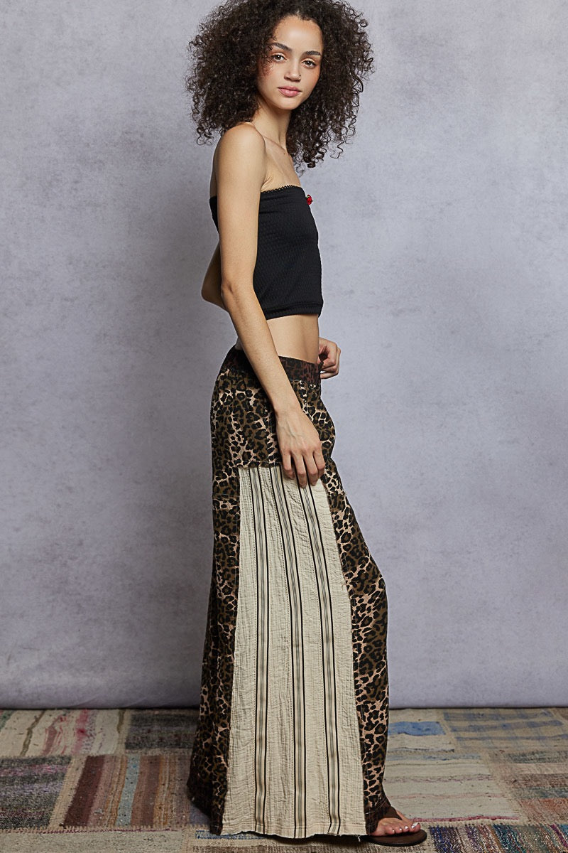 The Catwalk Leopard Wide-Leg Pants