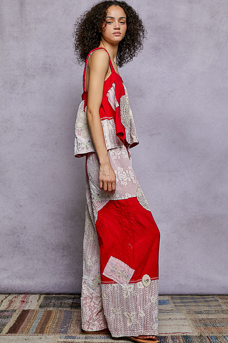 Dream Patch Pants in Ruby
