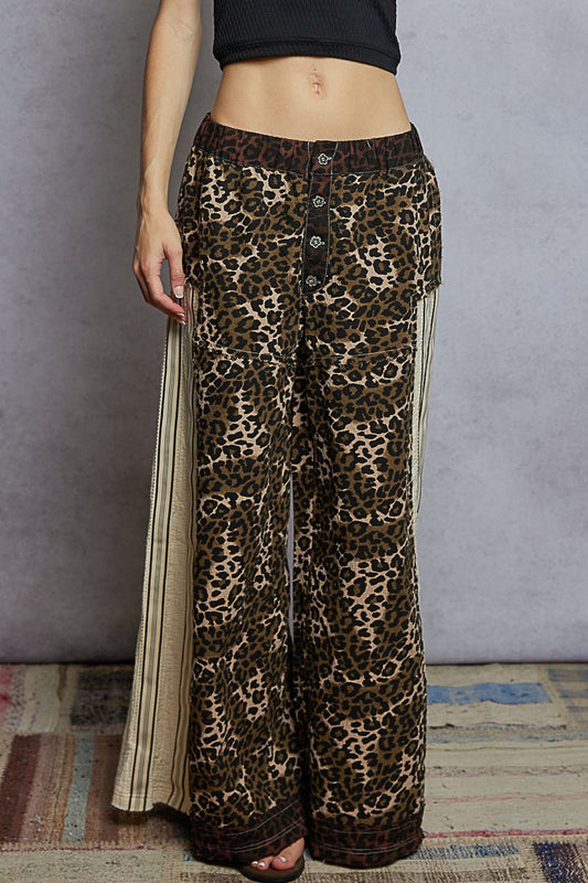 The Catwalk Leopard Wide-Leg Pants