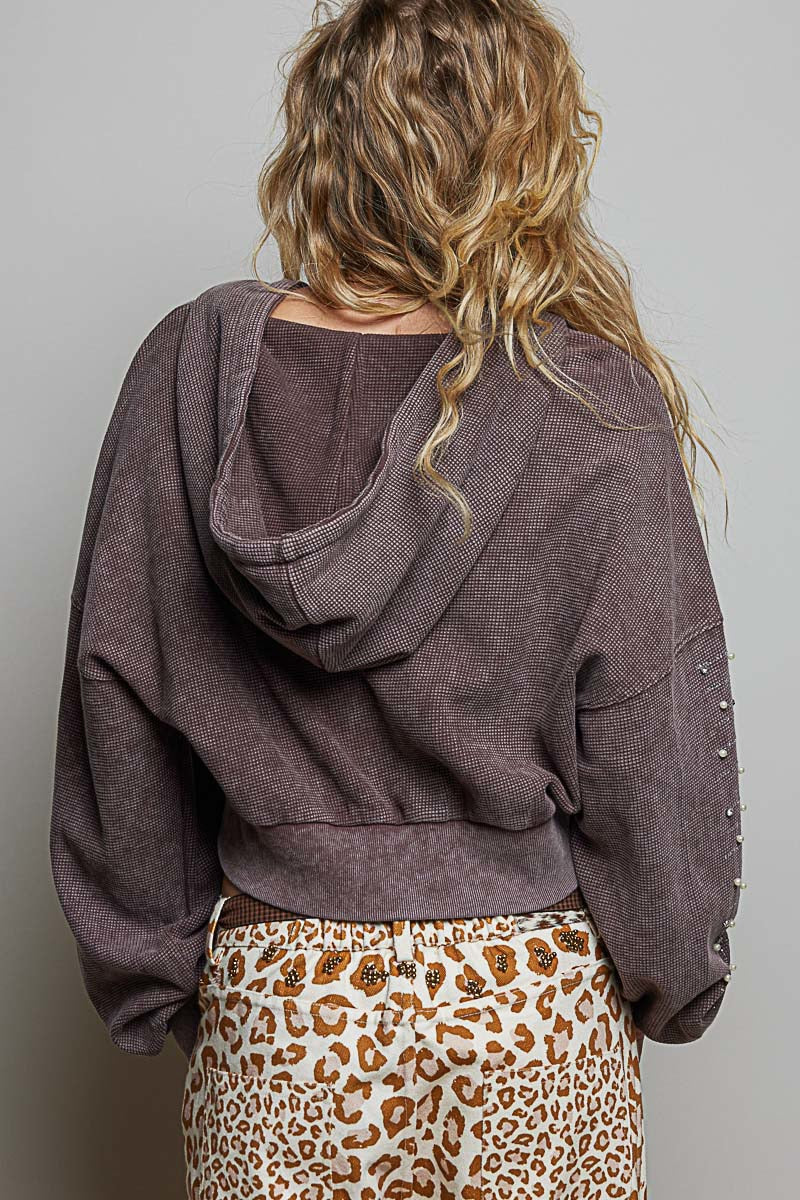 Spellbound Hoodie | Pearl & Sparkle Vintage Thermal