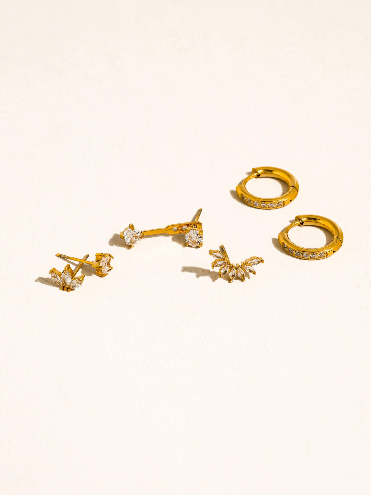After Hours Ear Party | 18K Gold Plated CZ Earring Set